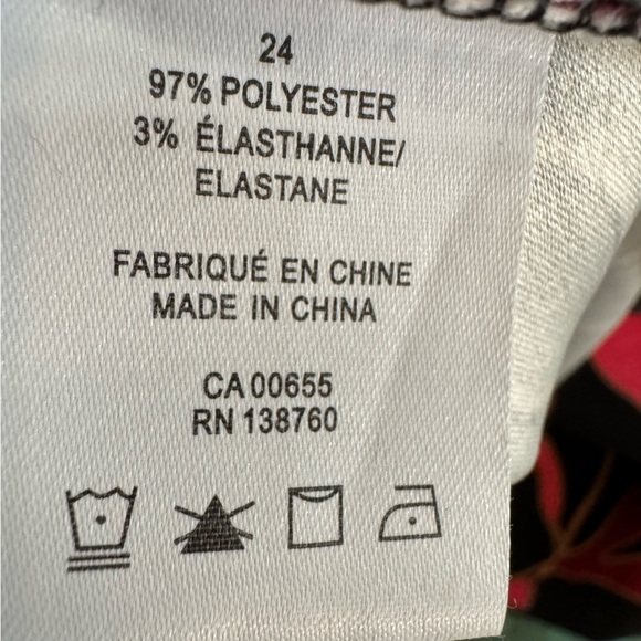 Pennington's Floral Satin Maxi Slip Skirt Size 24 - Picture 12 of 14